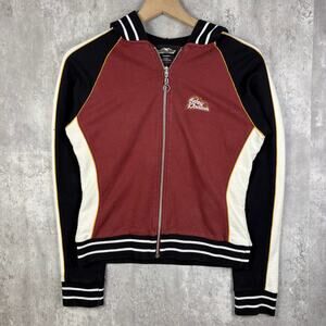Y2K Womens Multicolor Harley Davidson Zip Up Hoodie M